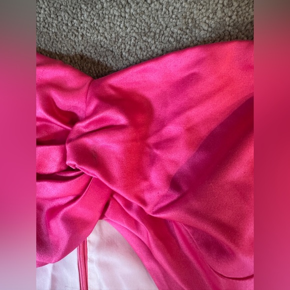 AMUR Pink and Orange CLEOPATRA Ruffle One-Shoulder Dress - Picture 4 of 5